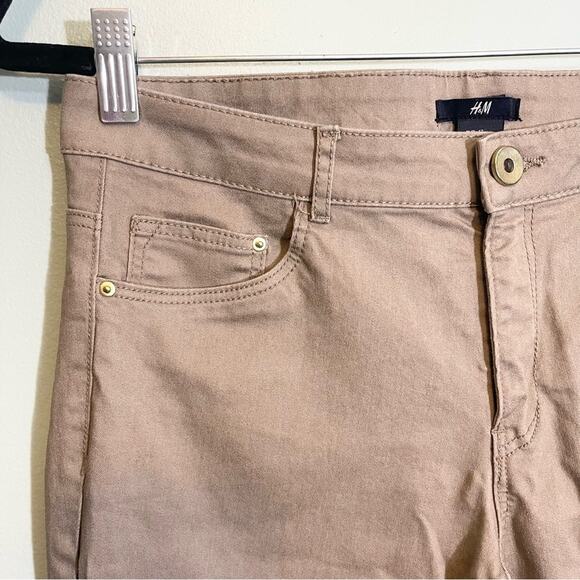 H&M Women's Tan Slim Fit Skinny Pants size 12 - Picture 7 of 11